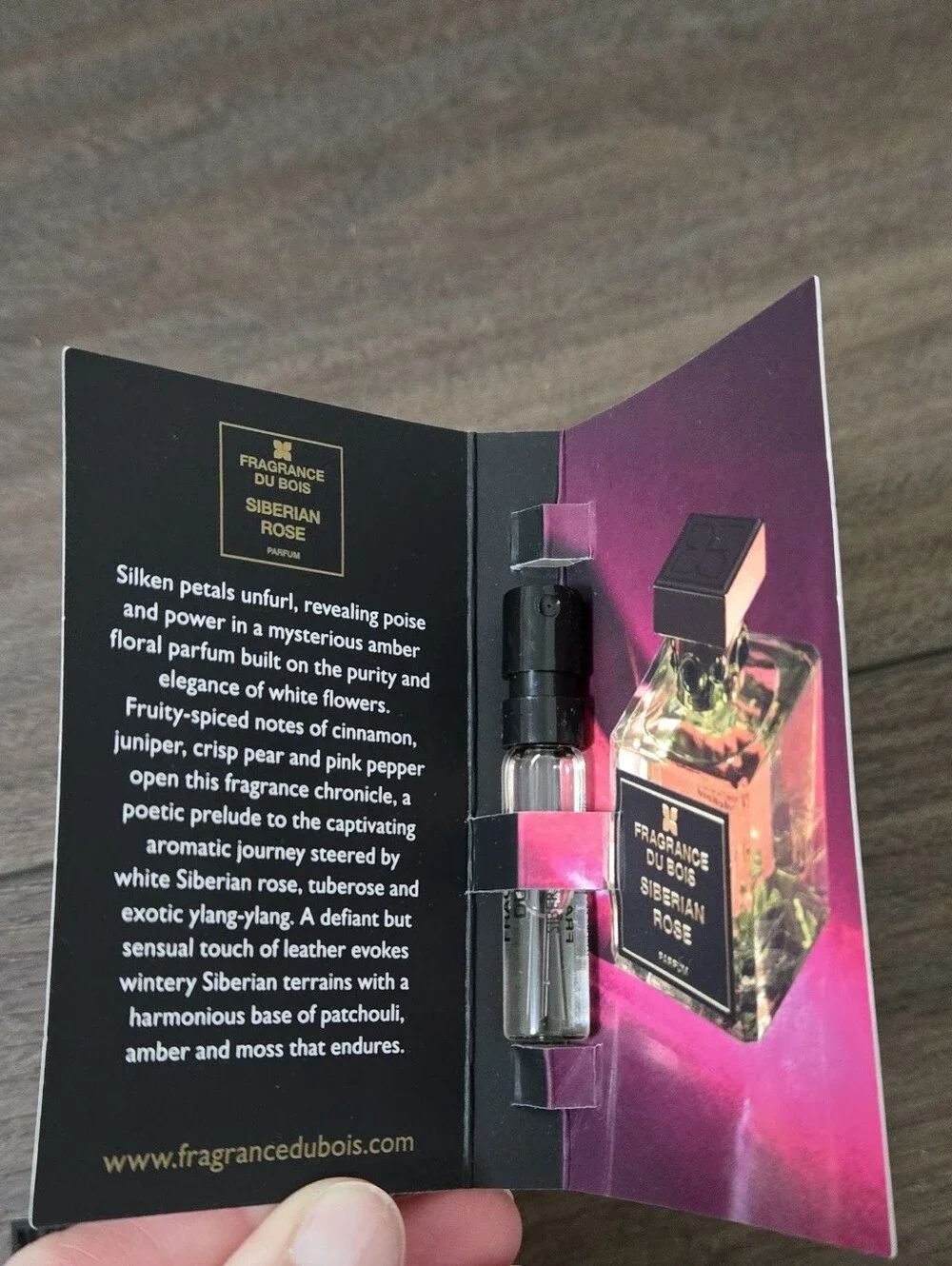 Fragrance Du Bois two samples